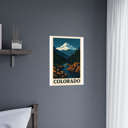colorado Vintage Poster — Cool · Crisp Morning (18x24)