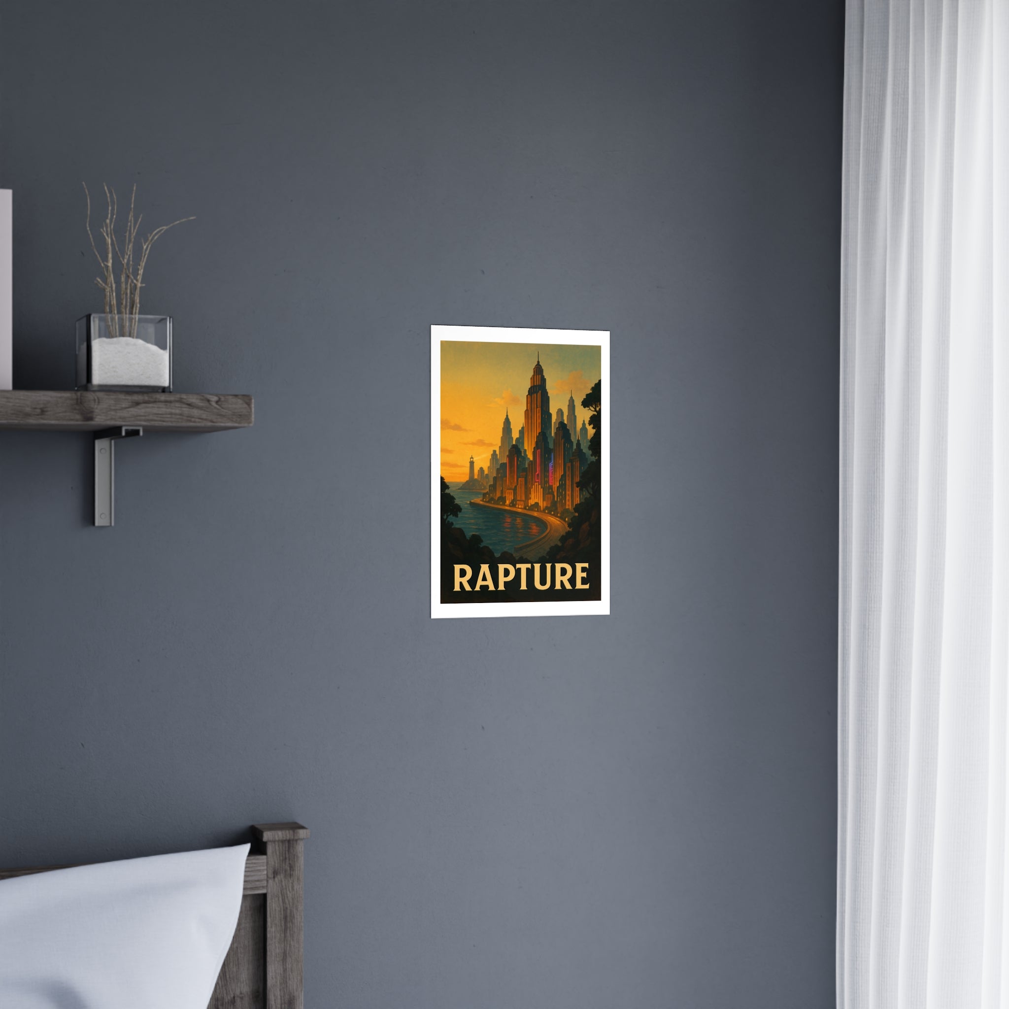 Rapture Vintage Poster — warm (12x18)