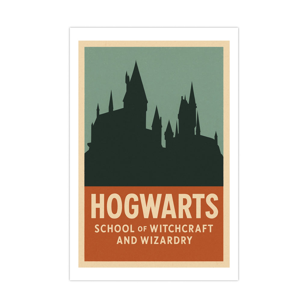 Hogwarts School of Witchcraft and Wizardry Vintage Poster — graphic (12x18)