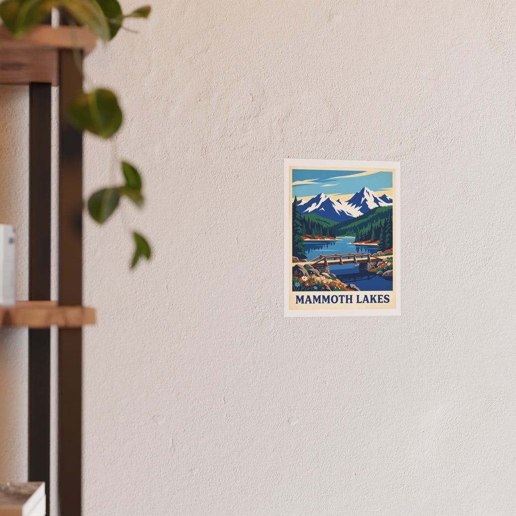 mammoth lakes Vintage Poster