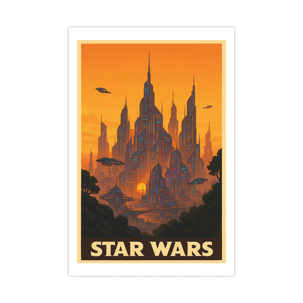 star wars Vintage Poster — warm (12x18)