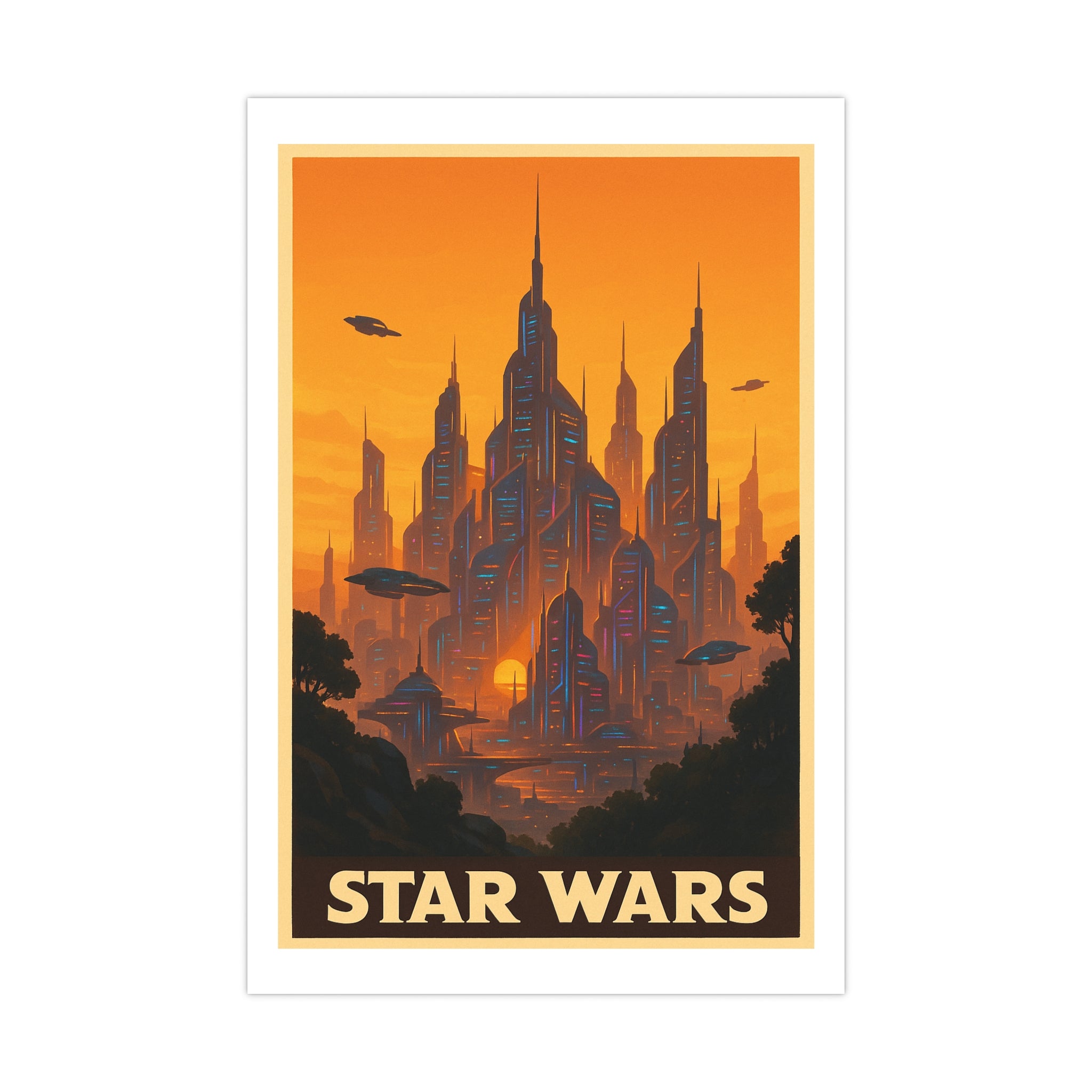 star wars Vintage Poster — warm (12x18)