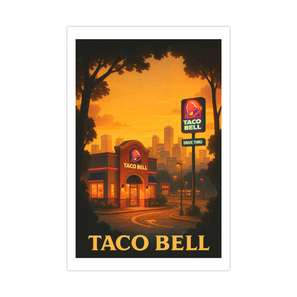Taco bell Vintage Poster — warm (12x18)
