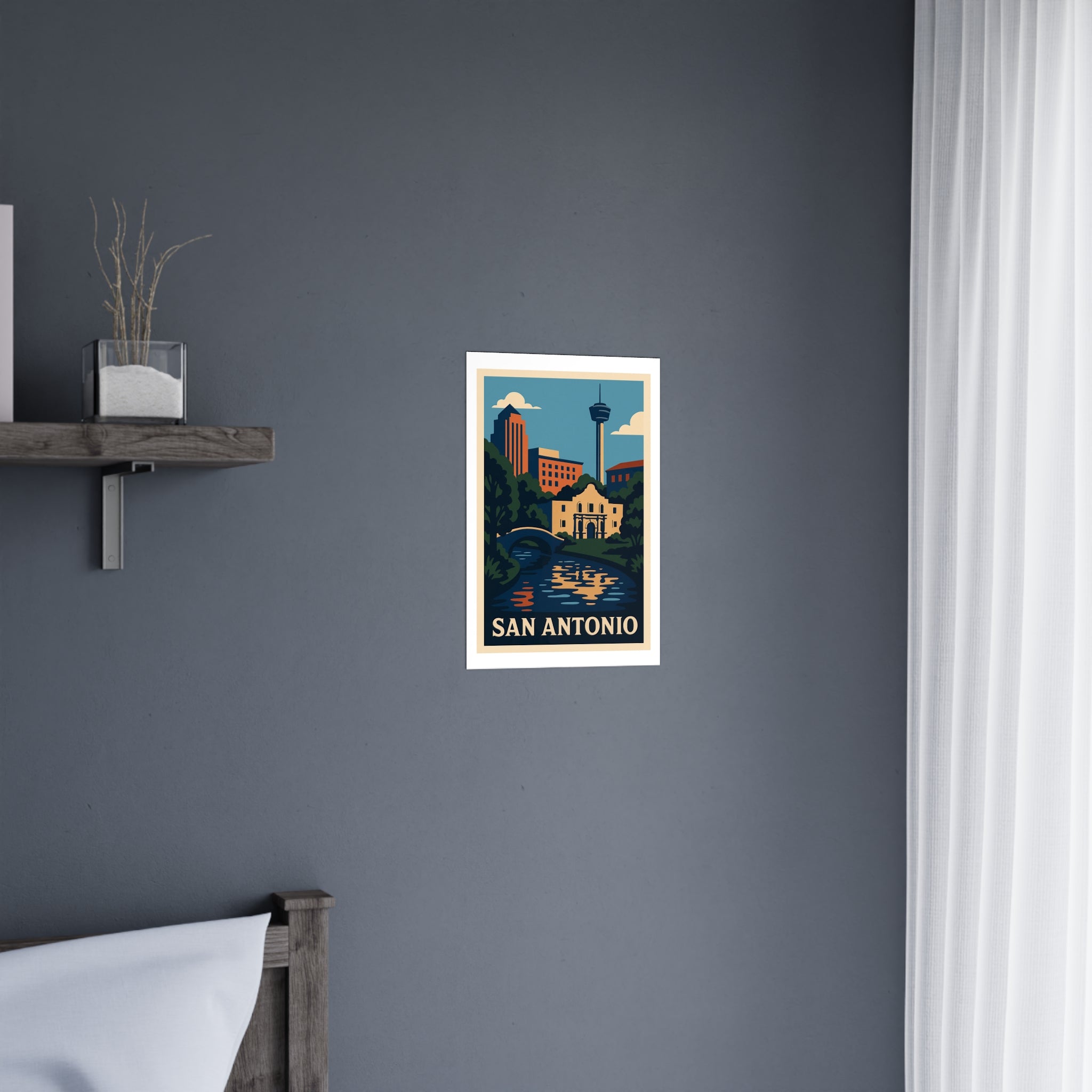 San antonio Vintage Poster — Cool · Crisp Morning (12x18)