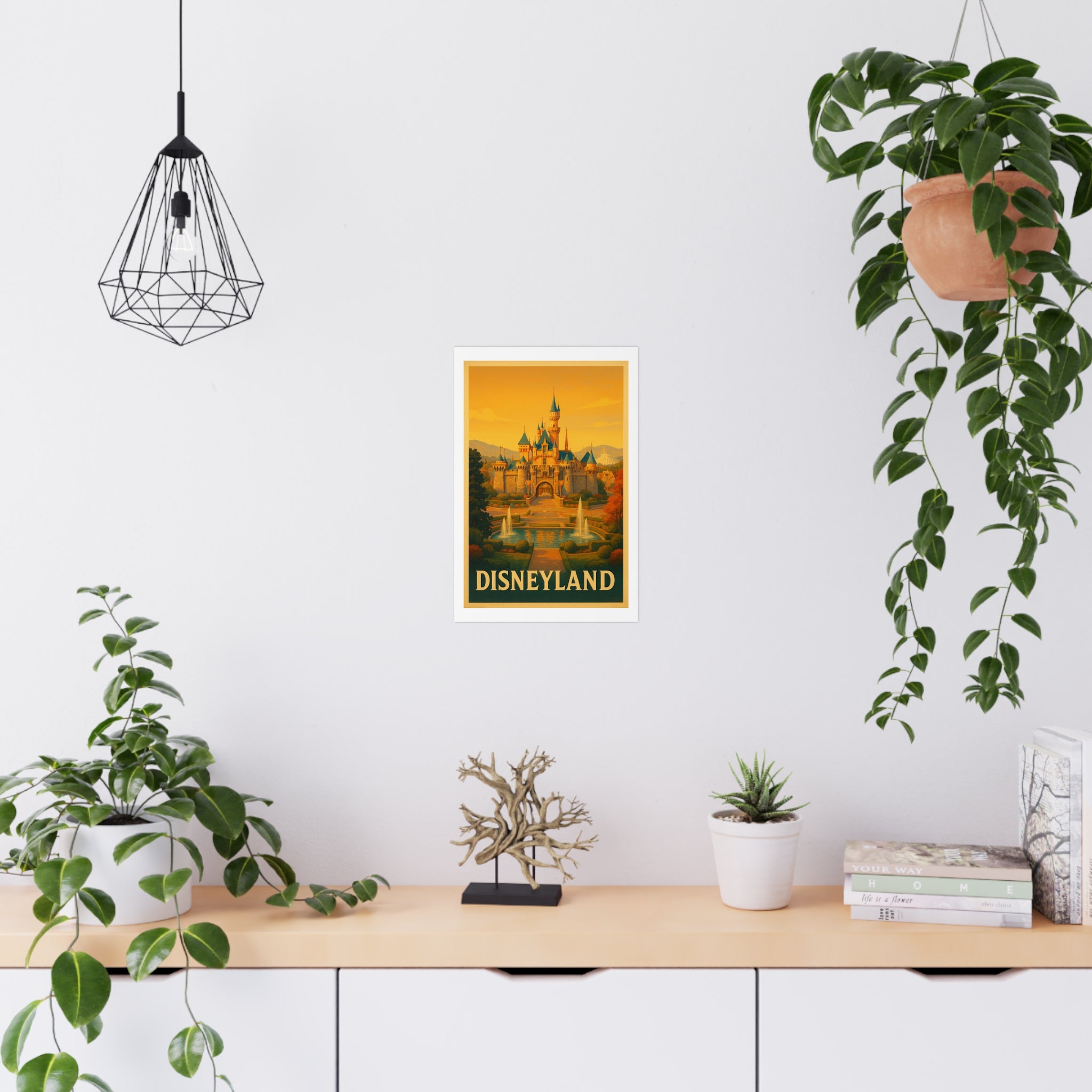 Disneyland Vintage Poster — Warm · Golden Hour (12x18)