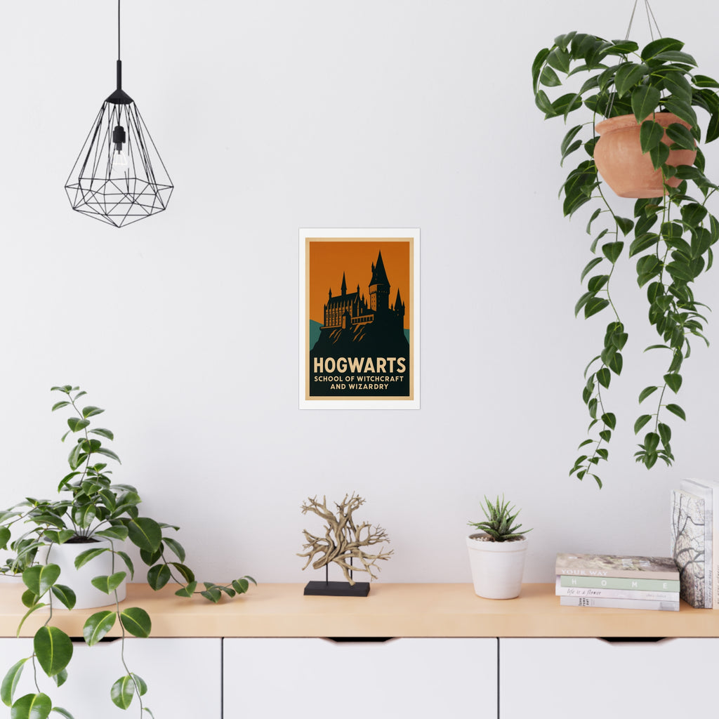 Hogwarts School of Witchcraft and Wizardry Vintage Poster — graphic (12x18)