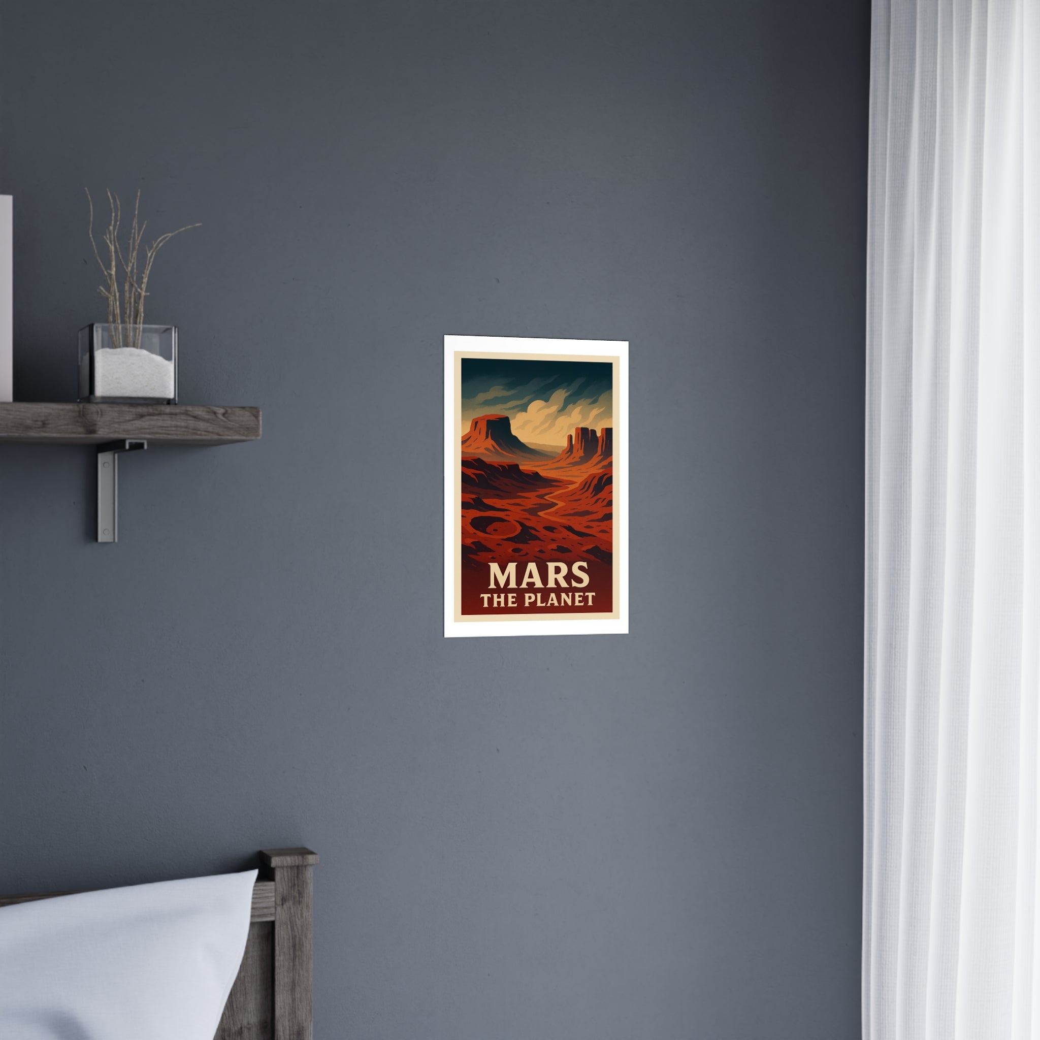 mars the planet Vintage Poster — Cool · Crisp Morning (12x18)