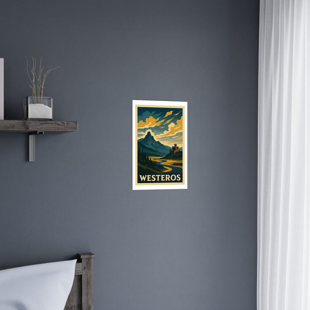 Westeros Vintage Poster — Cool · Crisp Morning (12x18)