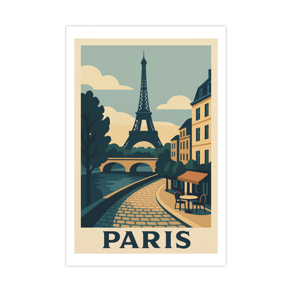 paris Vintage Poster — Cool · Crisp Morning (12x18)