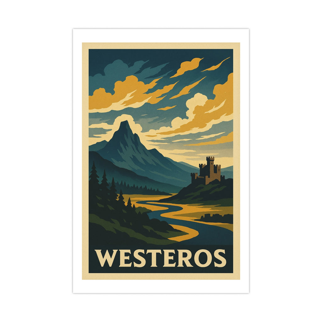 Westeros Vintage Poster — Cool · Crisp Morning (12x18)