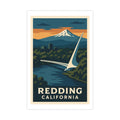 Redding California Vintage Poster — Cool · Crisp Morning (12x18)