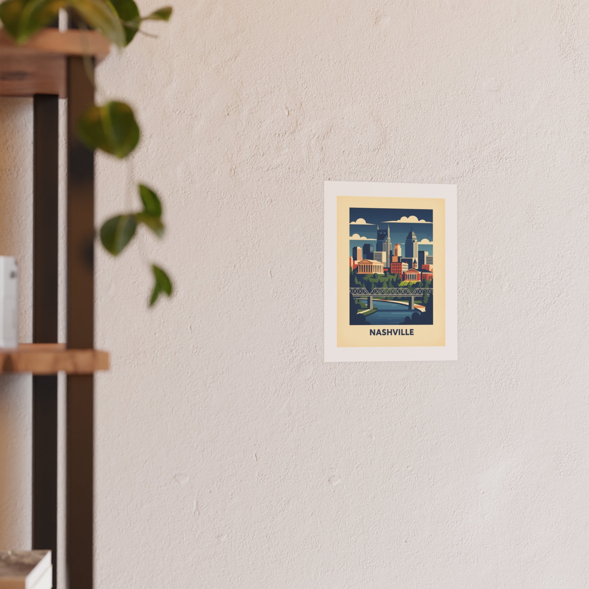 nashville Vintage Poster — Cool · Crisp Morning (8x10)