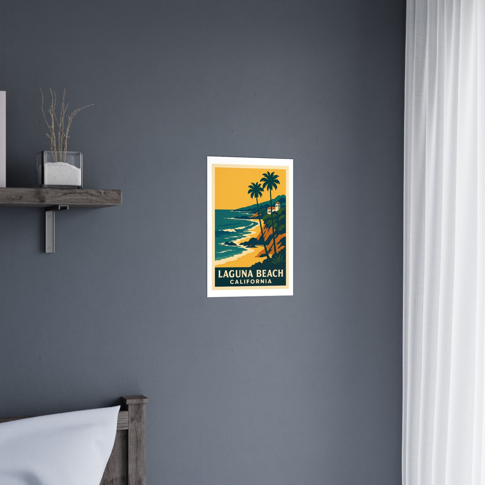 Laguna beach California Vintage Poster — cool (12x18)