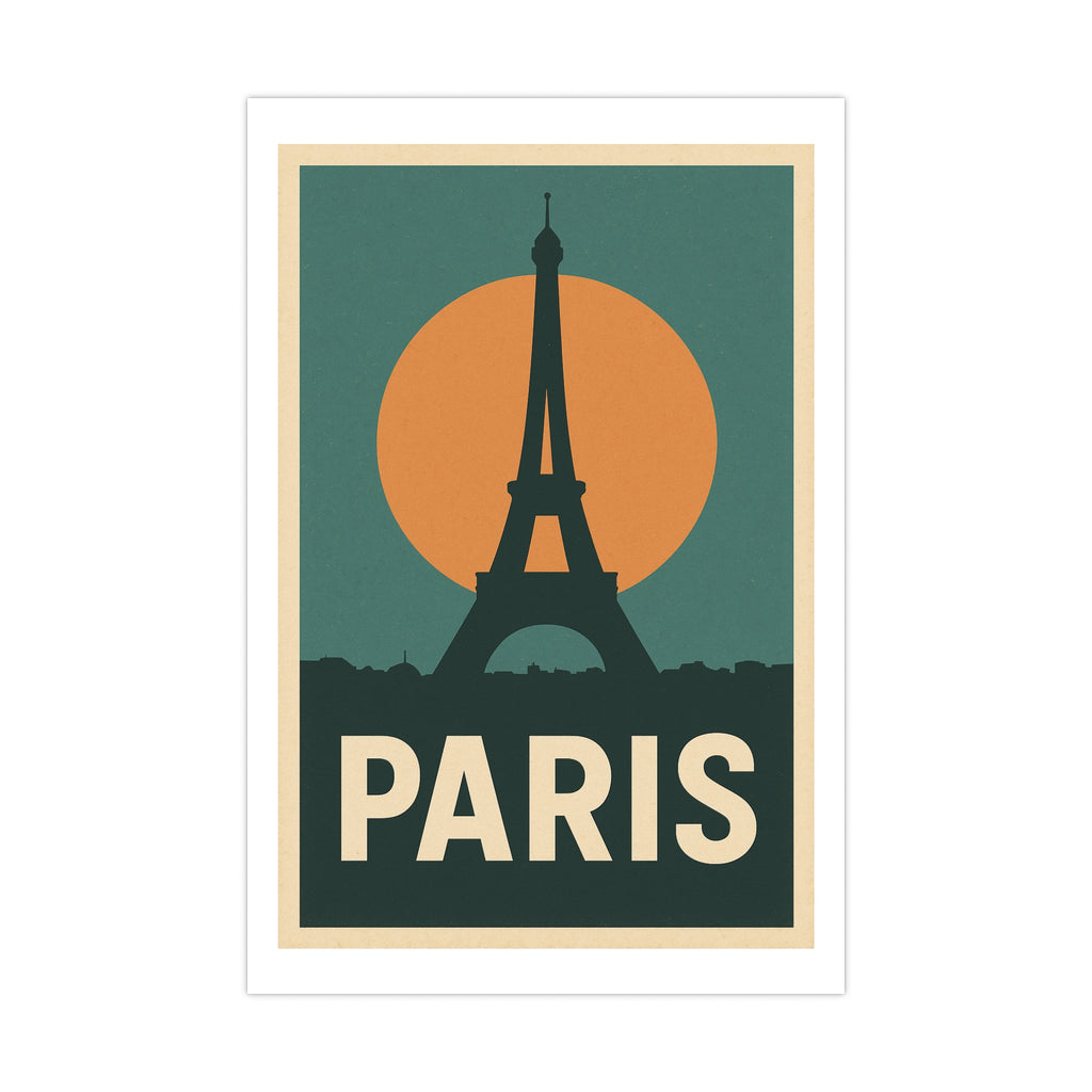paris Vintage Poster — Graphic · Bold Vintage (12x18)