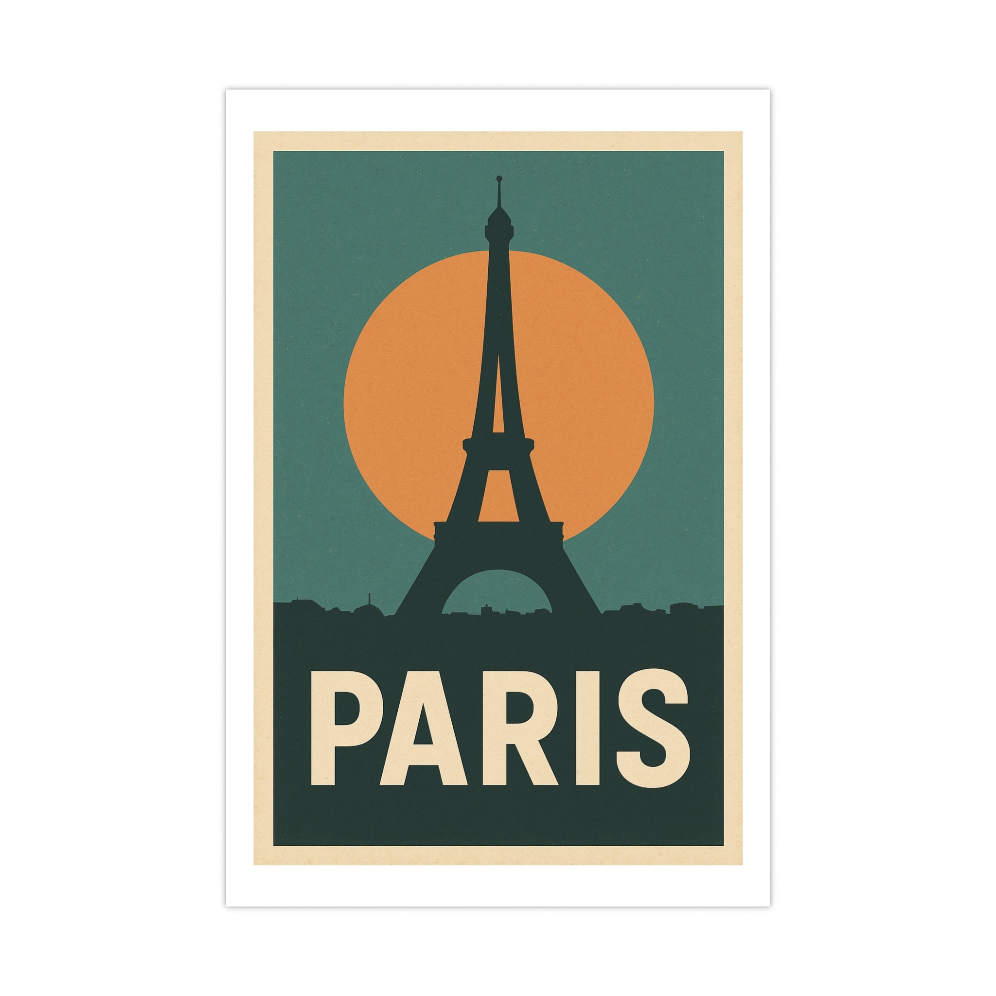 paris Vintage Poster — Graphic · Bold Vintage (12x18)