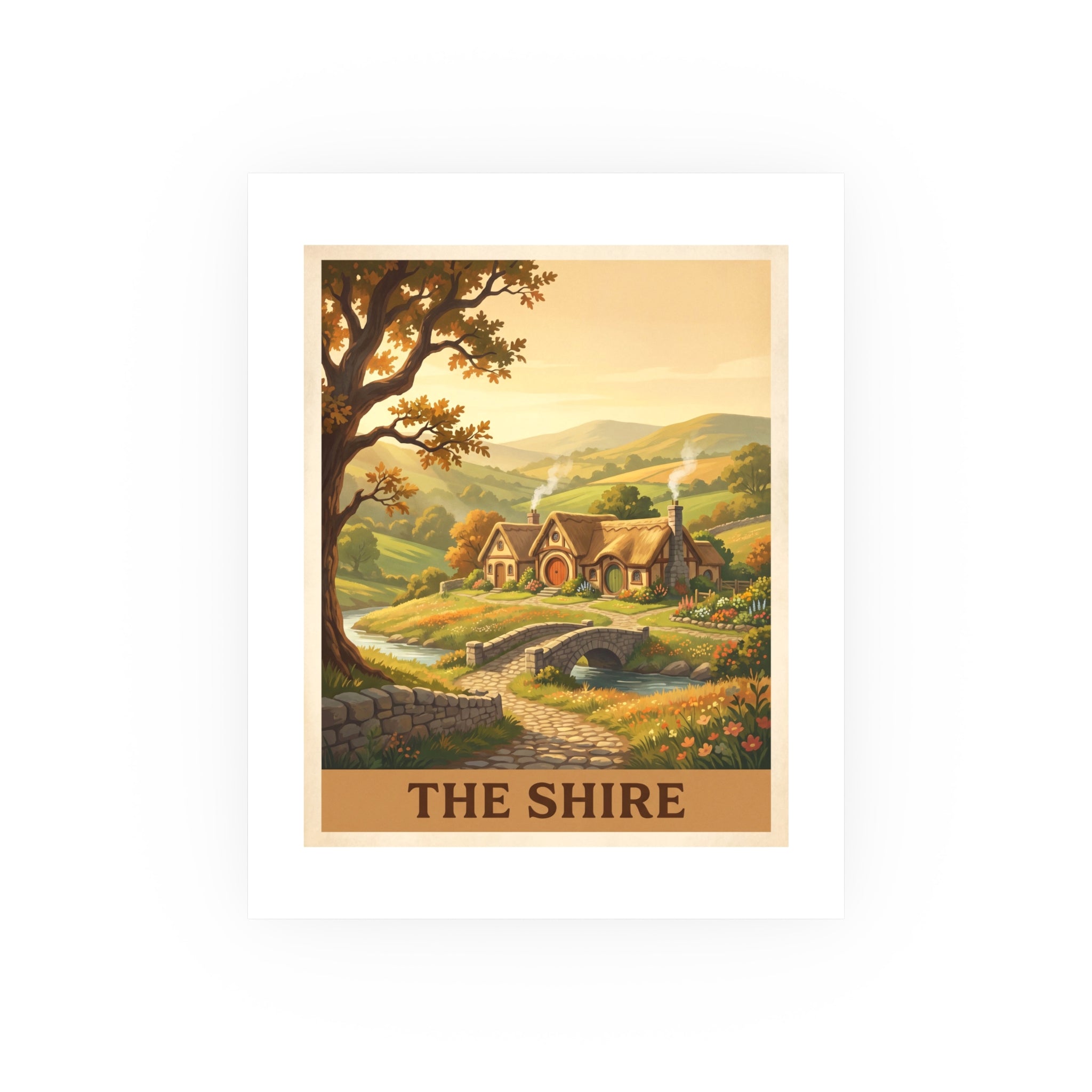 The shire Vintage Poster — warm (8x10)