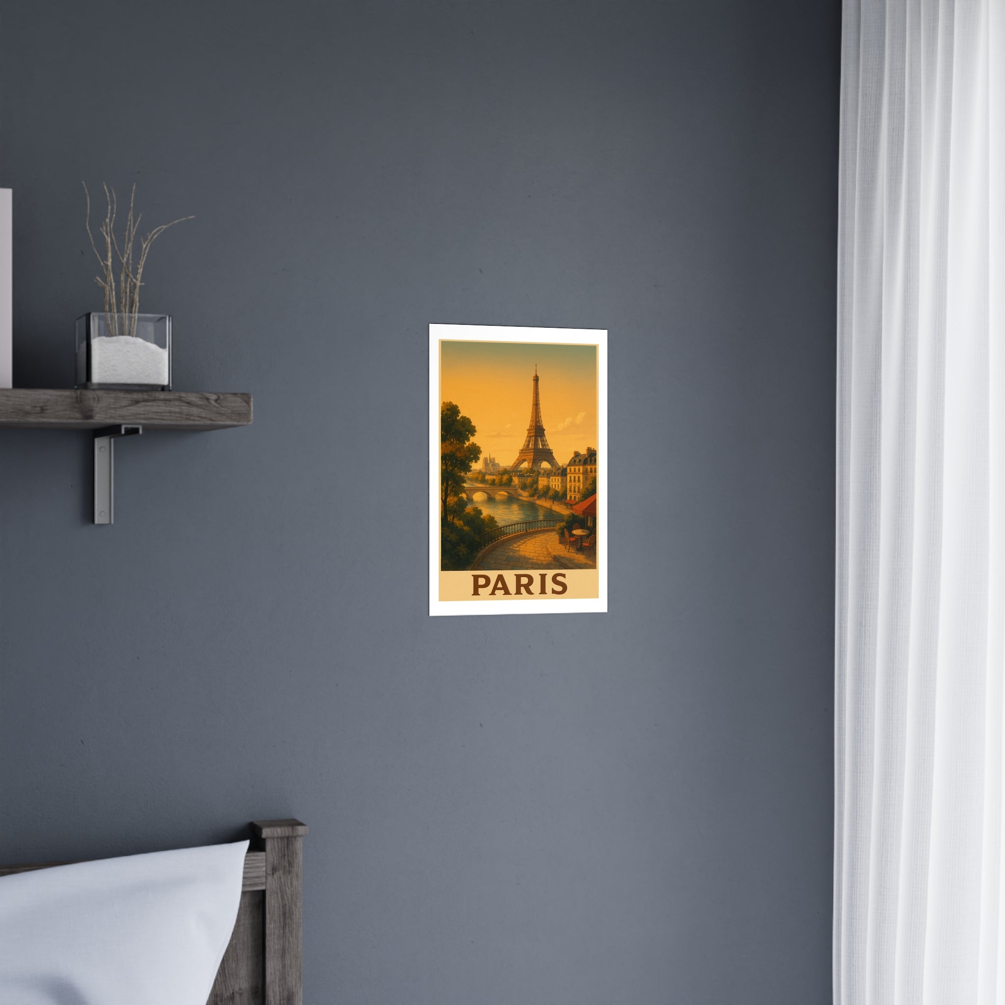 Paris Vintage Poster — warm (12x18)