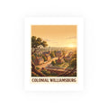 Colonial williamsburg Vintage Poster — warm (8x10)