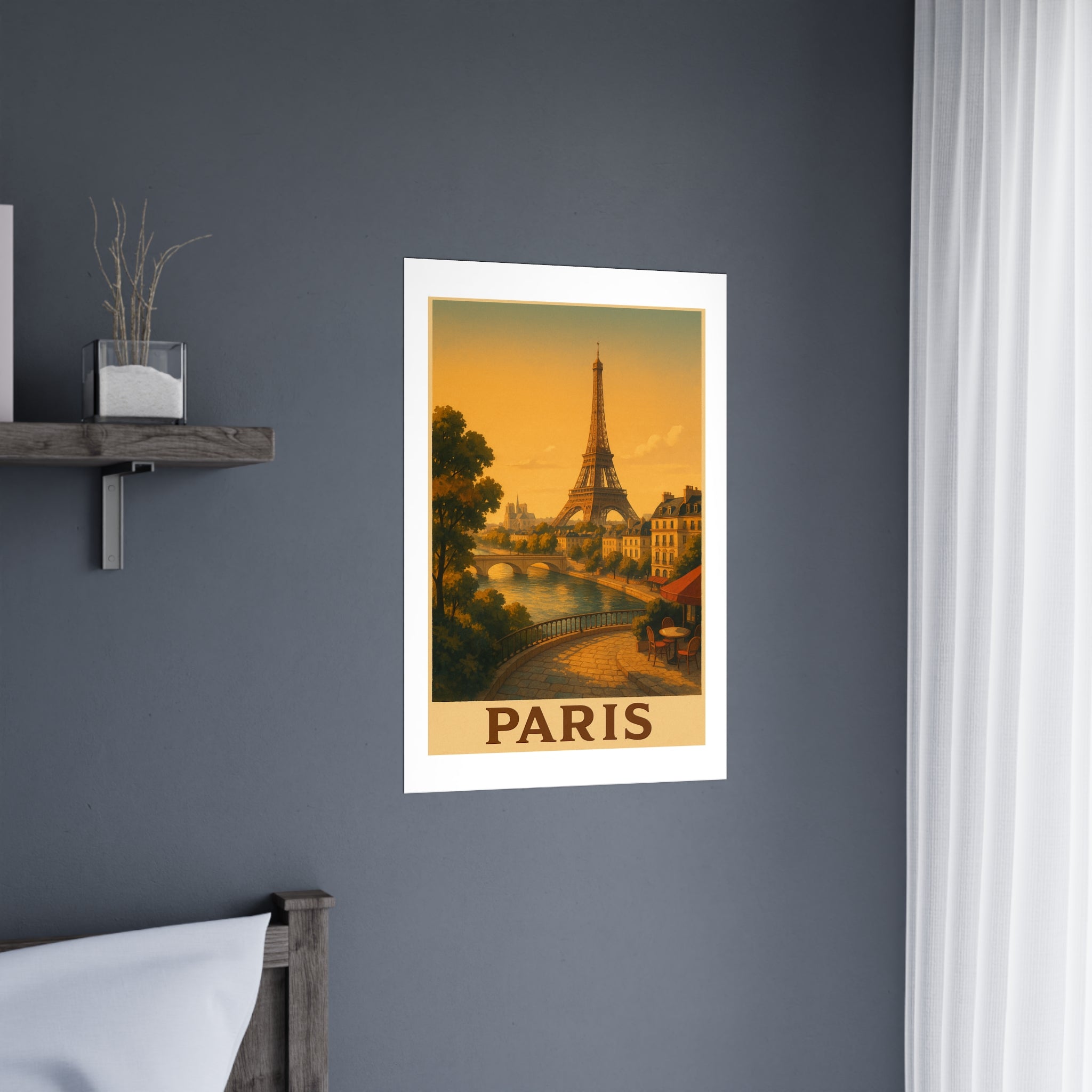 Paris Vintage Poster — warm (20x30)