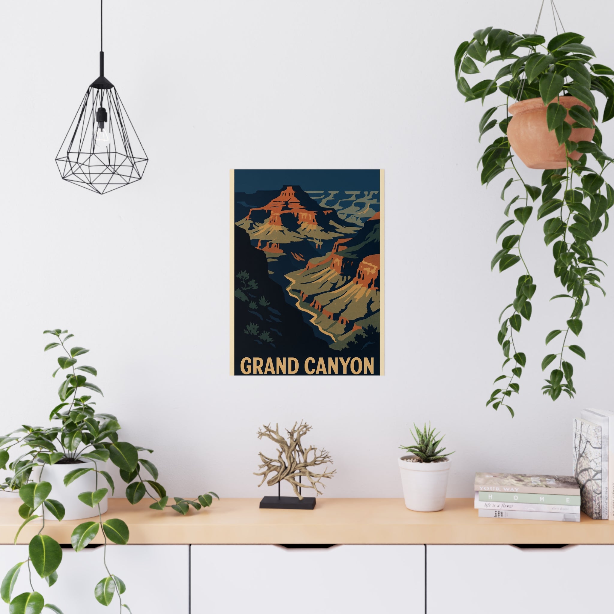 grand canyon Vintage Poster — Cool · Crisp Morning (18x24)