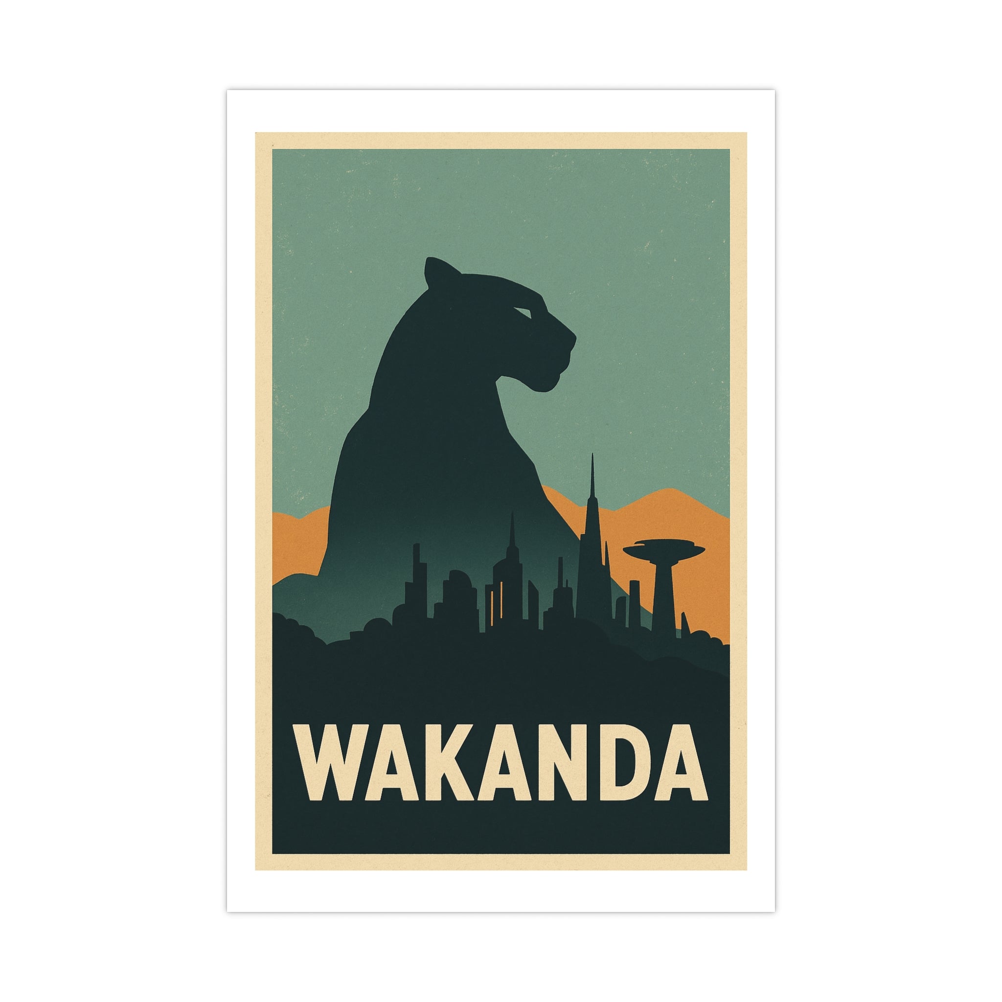 Wakanda Vintage Poster — graphic (12x18)