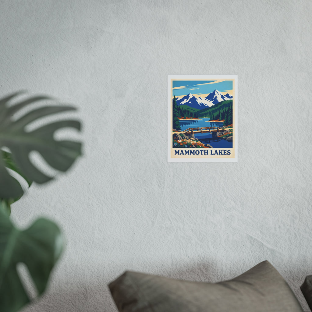 mammoth lakes Vintage Poster