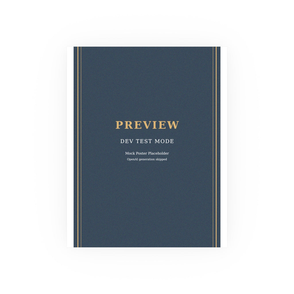 test 43 Vintage Poster