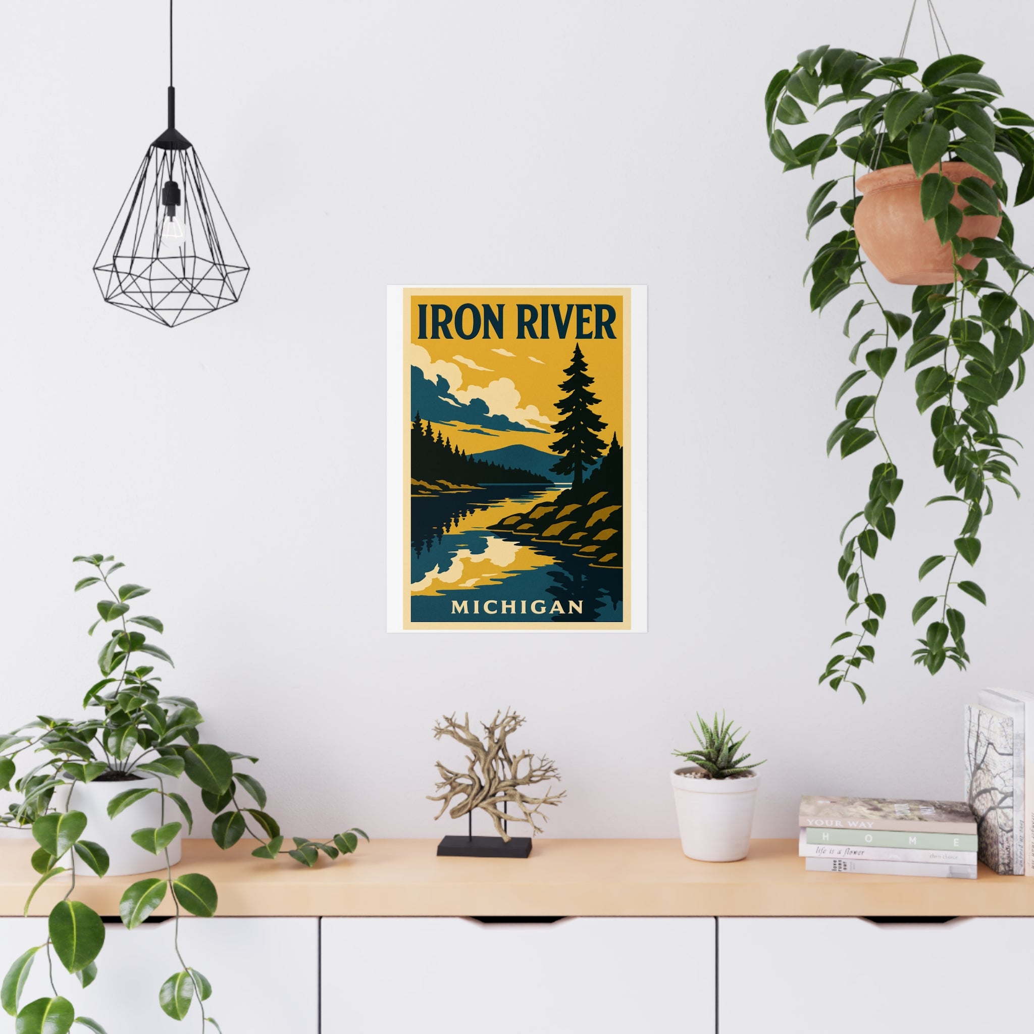 iron river Vintage Poster — Cool · Crisp Morning (18x24)
