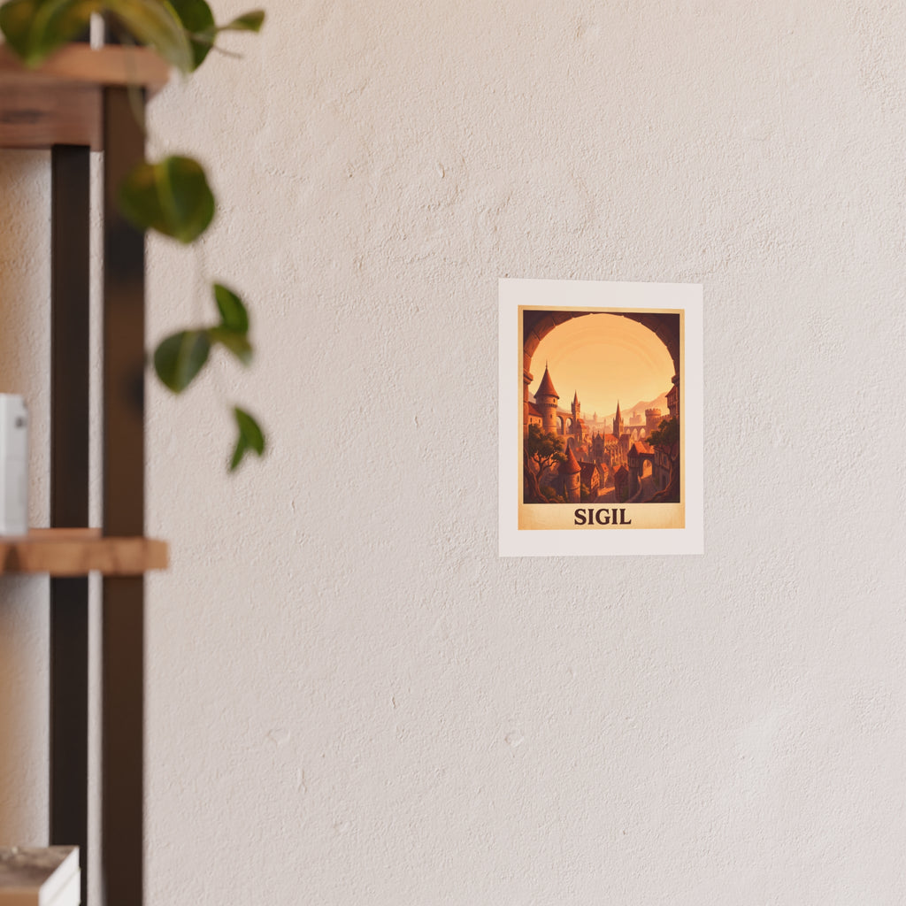 Sigil Vintage Poster — warm (8x10)