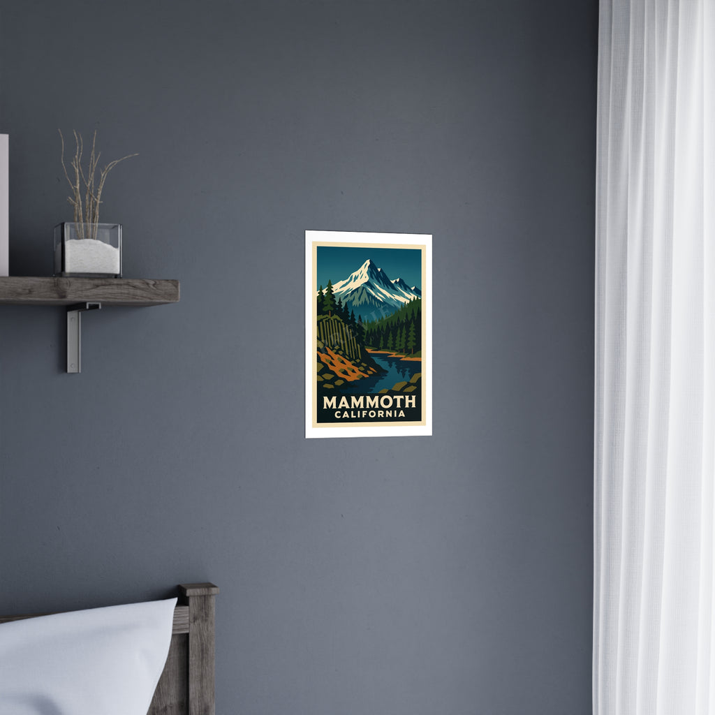 mammoth california Vintage Poster — Cool · Crisp Morning (12x18)